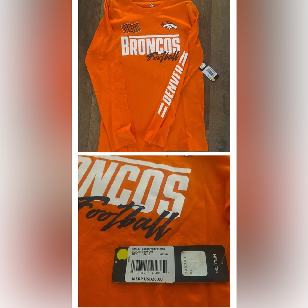 Denver Brancos Long Sleeve Tee NFL